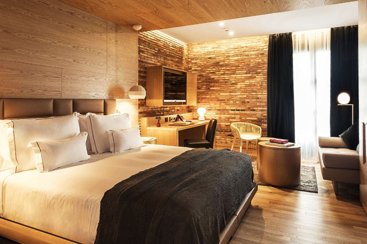 Decoración ladrillo hoteles